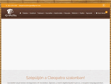 Tablet Screenshot of cleopatraszalonujpest.hu